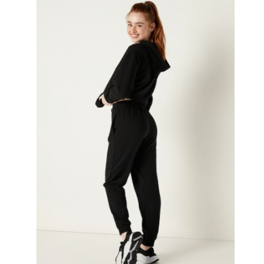 Victoria's Secret PINK Women's Pull On High-Waist Campus Joggers Black XL NWT - Picture 2 of 9